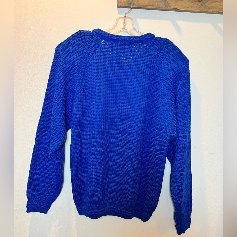 Vintage Bradlees royal blue sweater with tags size M Prides Landing - Picture 4 of 8